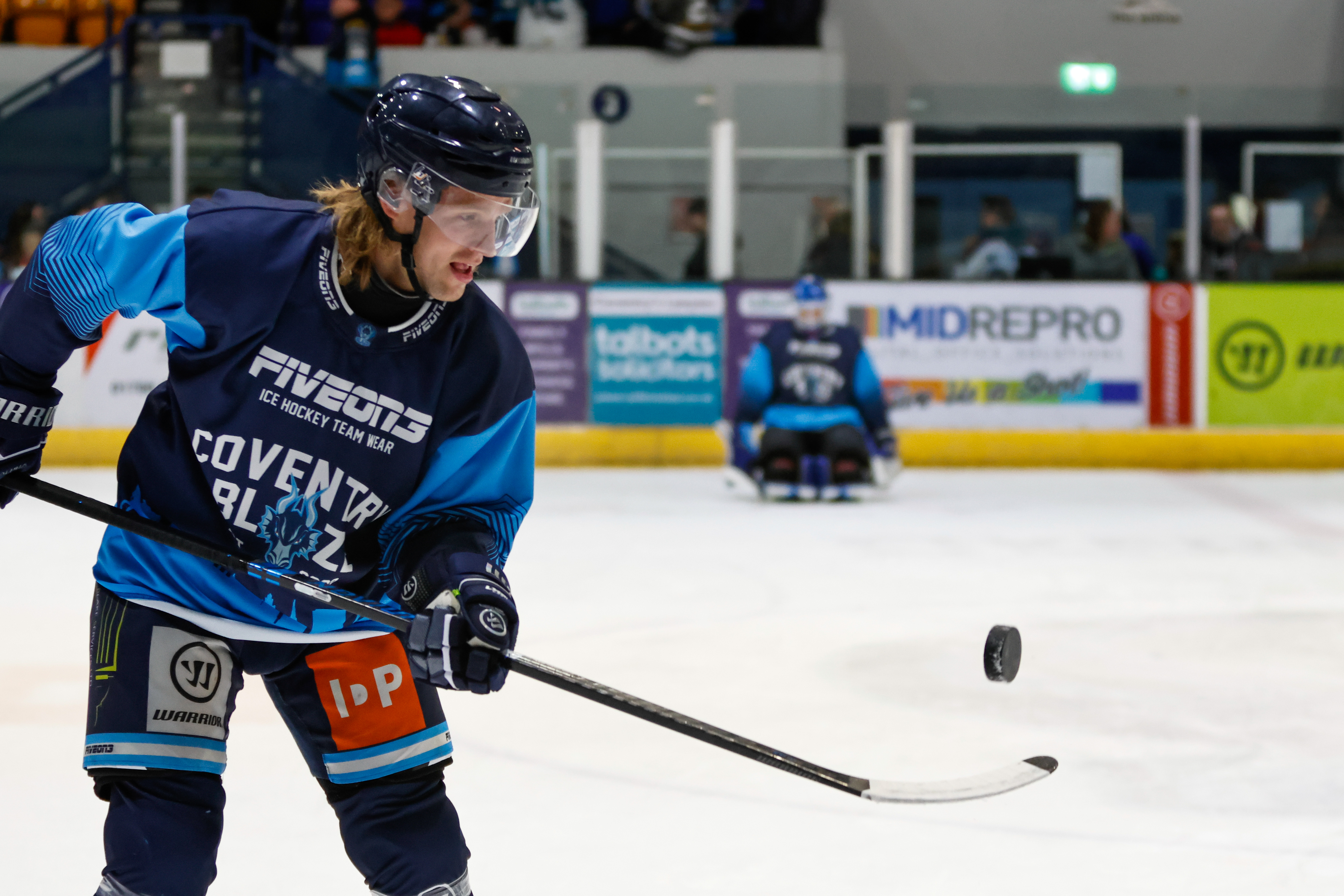 Kim Tallberg professional ice hockey player for Coventry Blaze on the ice